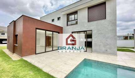 Maravilhoso Imóvel 0 KM, piscina, área gourmet, 4 suítes à venda, 307 m² por R$ 3.900.000 - Granja Viana - Alphaville Granja Viana - Carapicuíba/SP