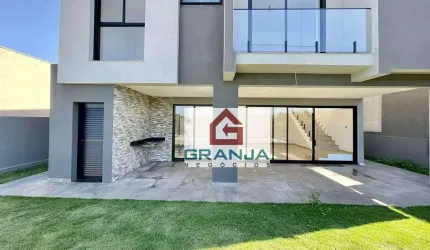 Incrível Casa Nova com 3 suítes, varanda gourmet, piscina, hidro à venda, 230 m² por R$ 1.800.000 - Lago do Sol - Cotia/SP