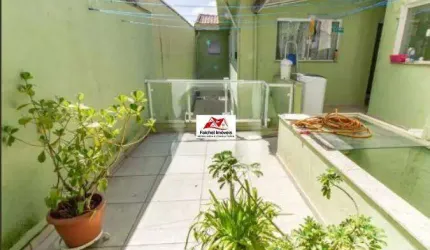 Sobrado de 217m² com 4 dormitórios sendo 3 suites, escritório, quintal e 2 vagas, com armários, ar-condicionado - V. Bertioga/SP