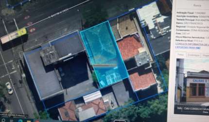 Terreno à venda na Rua Martim Afonso, 261, São Francisco, Curitiba, 242 m2 por R$ 700.000