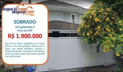 Sobrado com 4 dormitórios à venda, 250 m² por R$ 1.900.000,00 - Jardim Esplanada II - São José dos Campos/SP