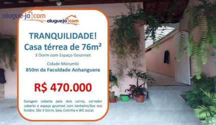 Casa com 3 quartos à venda, 76 m² - Cidade Morumbi - São José dos Campos/SP