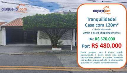 Casa à venda no Cidade Morumbi - São José dos Campos/SP com 120 m²