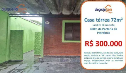 Casa à venda no Jardim Diamante - São José dos Campos/SP com 72 m²
