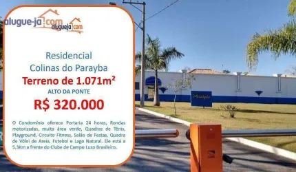 Terreno à venda no Alto da Ponte - São José dos Campos/SP com 1071 m²