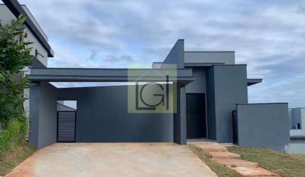 Casa em condomínio de alto padrão com 3 quartos e 2 suítes em Loteamento Residencial Una, Itu-SP: 175m², 2 salas, 4 vagas.