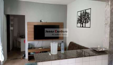 Casa térrea a venda na Vila Industrial, 2 quartos,  edícula nos fundos, quintal amplo, por R$: 390 mil. Mogi das Cruzes .