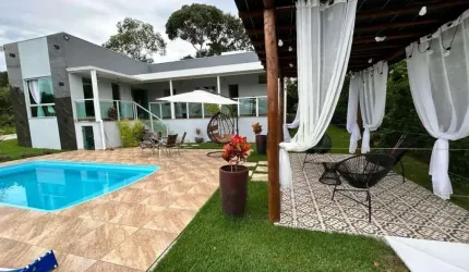 Casa em condomínio fechado com 3 quartos à venda na Rua Laranjeiras, 20, Campo Alegre, Jaboticatubas por R$ 1.200.000
