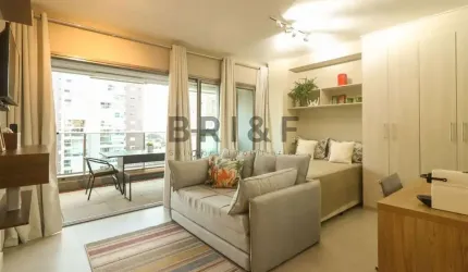 APARTAMENTO PARA LOCAÇÃO NO BROOKLIN - HABITARTE VERDE 43 M², 1 DORM, 1 VAGA MOBILIADO - SÃO PAULO