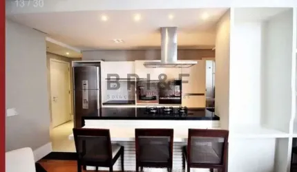 APARTAMENTO PARA LOCAÇÃO  NA VILA NOVA CONCEIÇÃO 2 SUITES  E 3 VAGAS MOBILIADO COM PÉ DIREITO DUPLO
