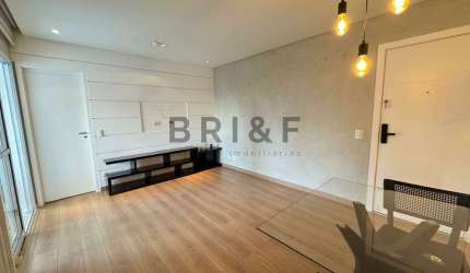 Apartamento para alugar - 52m² - 1 dormitório (suíte), 1 vaga, semi-mobiliado - Vision Brooklin