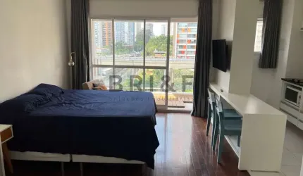 Apartamento à venda - 35m² - studio mobiliado - 1 vaga - Brooklin