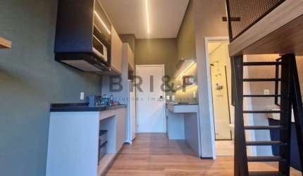 Apartamento Studio à venda - 24 m2 - MOBILIADO - 650 metros do Metrô Brooklin - São Paulo
