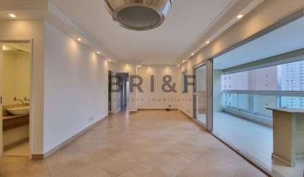 Apartamento para locação com 3 dormitórios(3 suites), 4vagas, 124m²- Brooklin- São Paulo