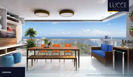 Apartamento à venda na Graça, Salvador-BA! 3 quartos, 1 suíte, 2 salas, 3 banheiros, 2 vagas e 86,17m² de área.