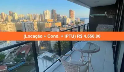 Apartamento para Locação na Barra, Salvador-BA! 1 quarto, 1 sala, 1 banheiro, 1 vaga de garagem, 37m². Confira já!