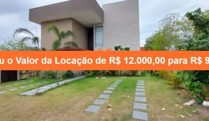 Casa de luxo em condomínio na Costa do Sauípe: 5 quartos, 5 suítes, 2 salas, 7 banheiros, 6 vagas de garagem, 260m² de área.