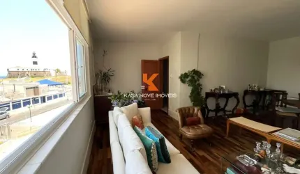 Apartamento à venda na Barra, Salvador-BA, 4 quartos, 1 suíte, 2 salas, 4 banheiros, 153m², 1 vaga!