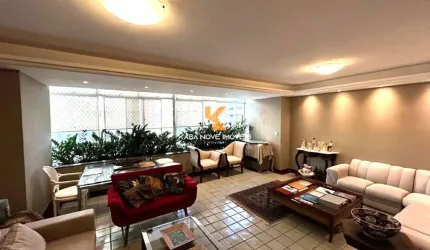 Apartamento de luxo na Graça: 4 quartos, 3 suítes, 2 salas, 4 banheiros, 2 vagas, 187m² - Salvador-BA
