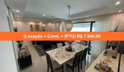 Aluguel de Apartamento de Luxo em Alphaville I, Salvador-BA: 3 Quartos, 1 Suíte, 2 Salas, 3 Banheiros, 2 Vagas, 113m².