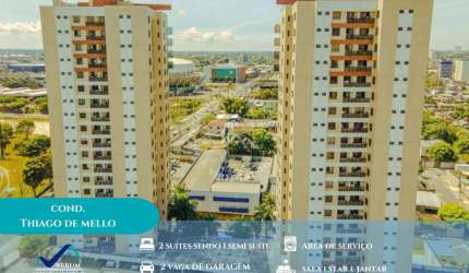 Cond. Thiago de Mello - Cond. Thiago de Melo - 02 Suítes 1 Semi Suíte C/ 110 M²