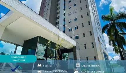 Cond. Residencial Viva verde - Cond. Viva Verde , Apartamento 03 Suítes,  Dom Pedro, Manaus