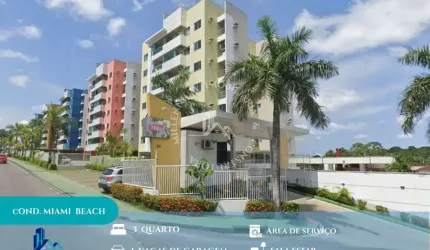 Residencial Miami Beach - Residencial Miami Beach 3 QTS sendo 1 Suíte com 98M²