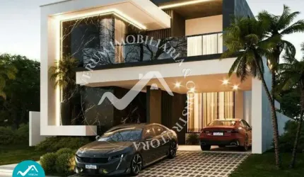 Cond. Alphaville 1 - Cond. Alphaville I, Casa Duplex, 04 Suítes, Terreno + Planta Personalizada, Ponta Negra, Manaus Am.