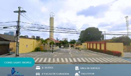 Cond. Residencial Saint Tropez - Adrianópolis- Residencial Saint Tropez 6 suítes Com 300 M²