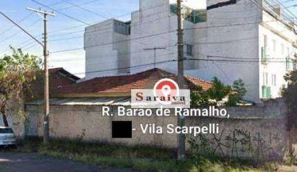 Terreno à venda, 250 m² por R$ 798.000,00 - Vila Scarpelli - Santo André/SP