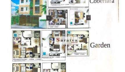 Cobertura com 3 dormitórios à venda, 155 m² por R$ 878.000 - Vila Euclides - São Bernardo do Campo/SP