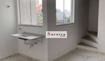 Cobertura com 2 dormitórios à venda, 105 m² por R$ 610.000,00 - Campestre - Santo André/SP