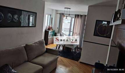 Apartamento com 3 dormitórios e 1 apartamento por andar à venda, 87 m² por R$ 585.000 - Vila Gilda - Santo André/SP