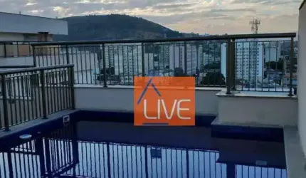 LIVE vende: Cobertura com 3 quartosos, lazer e vaga, 144 m² por R$ 720.000 - Centro - Niterói/RJ