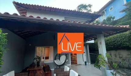 Live Vende: Belíssima Casa com 4suítes, piscina + espaço gourmet com 2 vagas por R$ 1.400.000 - Itaipu - Niterói/RJ