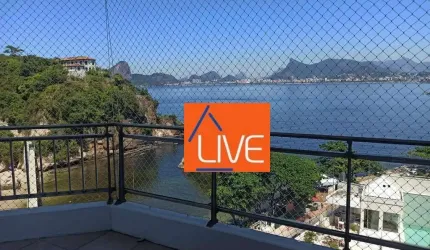LIVE VENDE: BAIXOU Excelente Apartamento com 2 quartos, sendo o terceiro reversível, vista mar, 100 m² por R$ 1.200.000 - Boa Viagem - Niterói/RJ