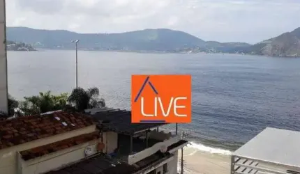 LIVE VENDE: Oportunidade Apartamento com 3 quartos, suíte e vaga na 1ªquadra da praia à venda por R$ 700.000 - Ingá - Niterói/RJ