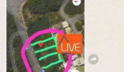 Live vende 3 lotes em aclive, lotes 26, 27, 28