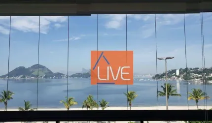 LIVE VENDE: Lindo Loft com 1 quarto, varanda, vaga, vista mar,  50 m² por R$ 720.000 - São Francisco - Niterói/RJ