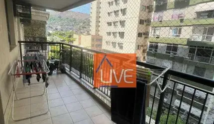 LIVE VENDE: Ótimo Apartamento com 2 quartos, suíte, varanda, vaga e lazer, 87 m² por R$ 690.000 - Vital Brasil - Niterói/RJ