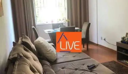 LIVE VENDE: Ótimo apartamento, 3 quartos, 1 vaga, excelente localização 88m².