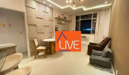 LIVE VENDE: Apartamento com 2 quartos,vaga, quadra da praia, 90 m² por R$ 695.000 - Icaraí - Niterói/RJ