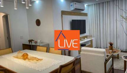 LIVE VENDE : Lindo apartamento todo reformado, 1 vaga, 2 quartos, 81m²