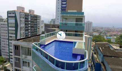 APARTAMENTO NO RESIDENCIAL HELOÍSA 2 DORMITÓRIOS FRENTE MAR NO BAIRRO DO ITARARÉ EM SÃO VICENTE