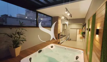 Cobertura Penthouse com Vista Mar Espetacular em Santos!