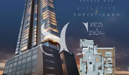 LANÇAMENTO DE ALTO LUXO FRENTE MAR - GUILHERMINA - PRAIA GRANDE/SP