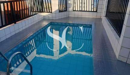 Cobertura com Piscina e Churrasqueira Privativa com 02 Suítes no bairro Ocian na cidade da Praia Grande