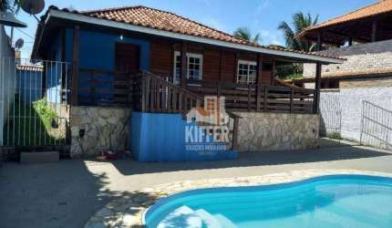 Casa Linear com Piscina, Vista Mar e 500m² de Terreno – 1 Quadra da Praia – Itaipuaçu