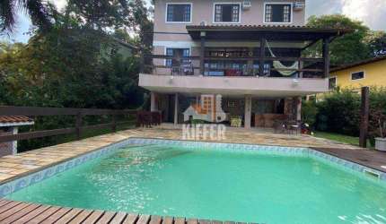 Casa com Piscina em Condomínio Fechado – Vista Espetacular, 3 Quartos, 585m² – Itaipu, Niterói