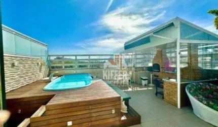 Cobertura LINEAR no Ingá  3 Quartos Planejados, Piscina, Churrasqueira, Energia Solar e Vista Livre | 3 Vagas na Escritura.